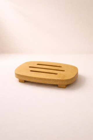 Line - Bambu Katı Sabunluk 12 Cm Bambu