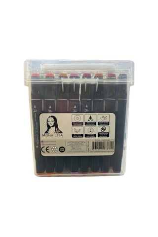 Mona Lisa Artists Touchblack Marker 48 Renk Çok Renkli