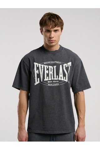 Everlast Authentic Boxing Oversize Antrasit Erkek Tişört Antrasit
