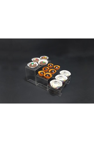 3'Lü Merdiven Cupcake Standı