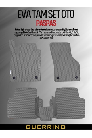 Chevrolet-cruze- 2008-2014 İçin Eva İç Paspas Takımı Metal Topukluk Hariç