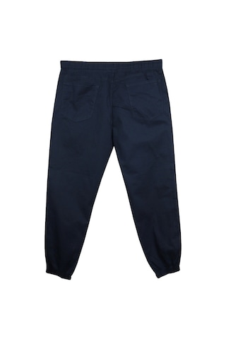 Erkek Büyük Beden Battal Boy 100 Kilo-180 Kilo Arası İçin Uygun Bağcıklı Gabardin Jogger Pantolon Lacivert