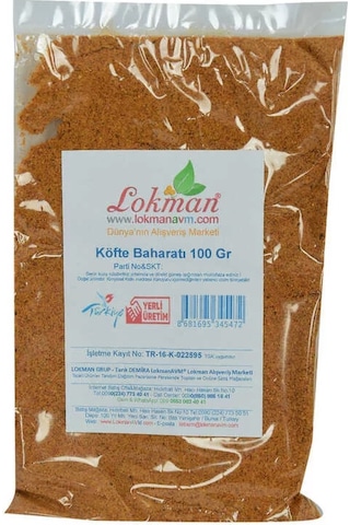 Köfte Baharatı Saf Baharat Karışımı 100 Gr Paket