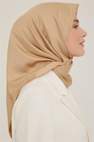 Armine Düz Twill Eşarp - Bej 777 - Bej 777