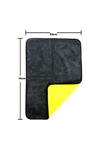 Wilma Secret Premium Mikrofiber Çift Taraflı Kurutma Havlusu 50x70cm Süper Emici 4 Adet