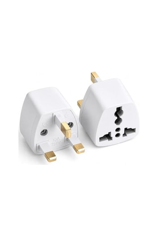 Tech Tip G, İngiliz Adaptör Fişi, Hindistan, İngiltere, Dubai, Hong Kong, Singapur, Kıbrıs Fişi, Hac, Umre Uyumlu