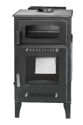Geniş Camlı Odun Ve Pelet Şömine Sobası - 8 Kw, Fırınlı Odunlu Soba, Pelet Soba Sm26
