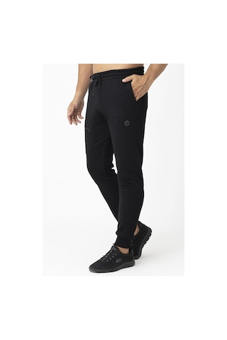 Crozwise Erkek Kışlık Spor Dar Paça Pantolon Siyah