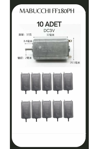 Mabucchi 3v Dc Motor 10 Adet