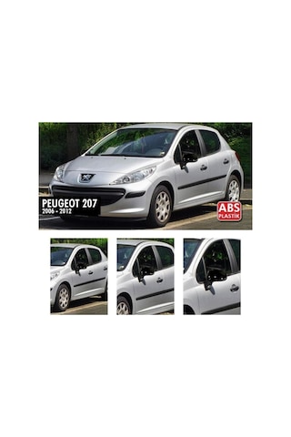 Peugeot 207 Yarasa Batman Ayna Kapak Piano Black Parlak Siyah Abs Plastik Pejo 207 2006 2012