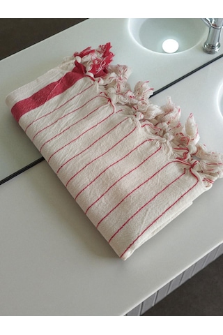 Mutfak Kurulama Bezi, %100 Pamuk, Kara Tezgah Peşkir, 50x90 Cm Kırmızı