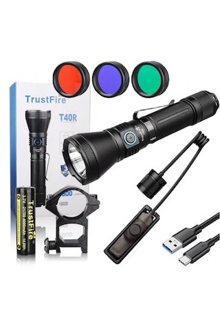 Trustfire T40r Taktikal Fener Siyah