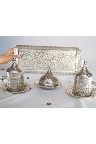 Osmanlı Motifli Türk Kahve Takımı