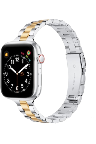 Apple Watch Band Uyumlu 38mm/40mm/41mm/iwatch Seri 10& 11 42mm /çelik Ayarlanabilir Kordon