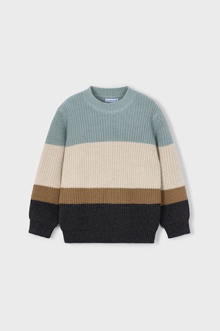 Erkek Çocuk Örgü Kazak - Çok Renkli Mavi