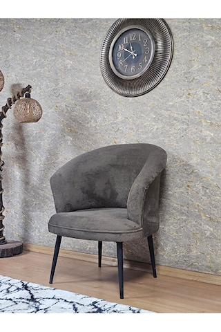 Tekli Teddy Siyah Boyalı Sivriltme Ayak Çay Seti Koltuk Tekli Ber Çok Renkli