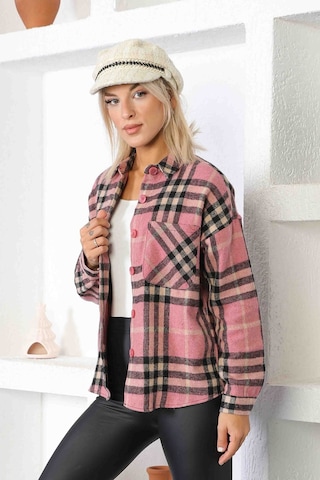 Nurneva Oduncu Kumaş Basic Model Gömlek Pudra-pudra Pudra