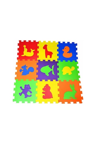 Matrax Oyuncak Eva Puzzle 33x33 Cm X7mm Hayvanlar Yer Matı