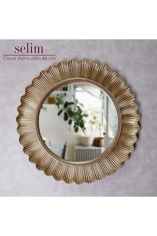 Flashy Yuvarlak Ayna Altın
