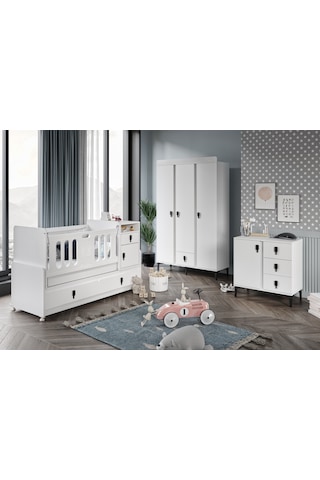 Patiko Rose Bebek Odası Takımı Beyaz
