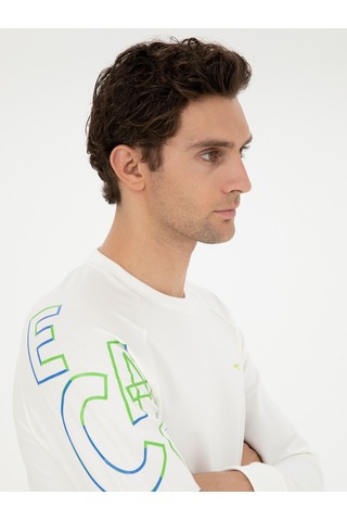 Cacharel Erkek Beyaz Sweatshirt 50284566-vr013