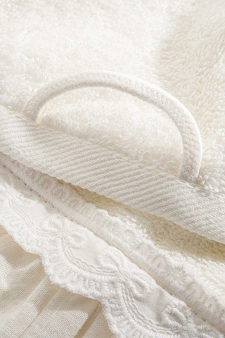 Ecocotton Alessa Krem/pudra/gri %100 Organik Pamuk 3 Parça Havlu Seti 30x50 Cm Krem - Gri