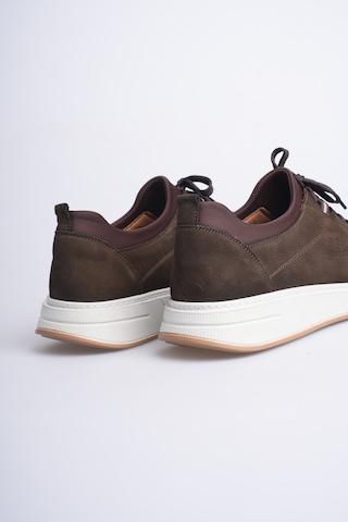 Fame Step Hakiki Deri Erkek Sneaker Ayakkabı Günlük Rahat Ortopedik Spor Como Kahverengi