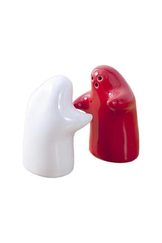 2 Adet Tuz Shaker Kullanımı Uygun Kullanımı Kolay Dolumlu Seramik Sarılma Mutfak İçin Tuzluk Tutucu Tuz Domuzları, Mahzenler Ve Amp Sunucular 1