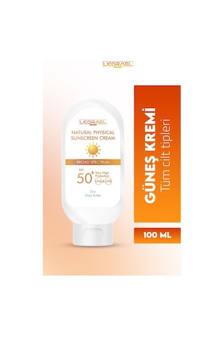 Natural Physıcal Sunscreen Cream Spf50+ 100ml