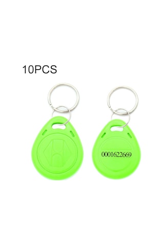 Sones 10 Adet 125khz Tk/em4100 Yakınlık Kimlik Kartı Çipli Anahtarlık Anahtarlık Yeşil