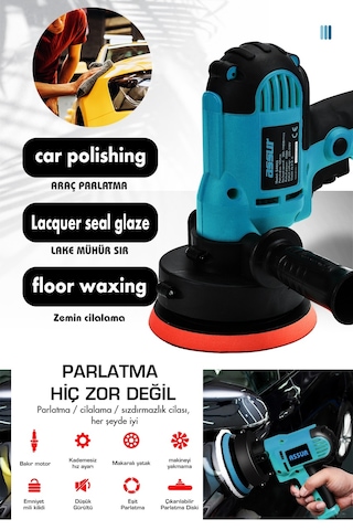 Assur ASR401-02-07 Elektrikli Dikey Polisaj Zımpara Makinesi Mavi