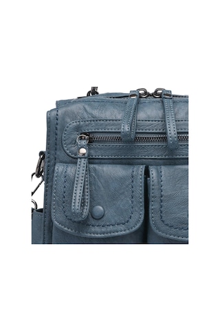 Yıkama Deri Sırt Askılı Kadın Çantası 21k Barcelona 1917 Yeşil