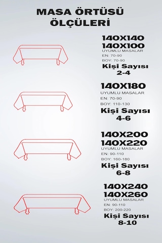 Siyah Yüzler Dokuma Leke Tutmaz Masa Örtüsü Mso443