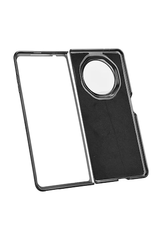 Microcase Honor Magic V6 İle Uyumlu Kartlıklı Deri Kaplama Kılıf-al5120 Gri