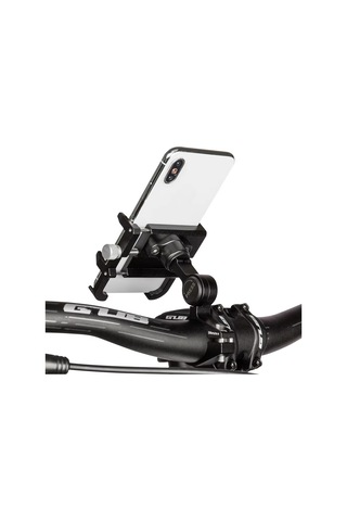 Sones Gub Plus21 Bisiklet Cep Telefonu Tutucu Motosiklet 360 Derece Dönebilen Montaj 22,2-31,8 Mm Boru Çapı İçin Siyah