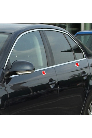 S-Dizayn  Volkswagen Bora Krom Cam Çıtası 1998-2004 4Prç