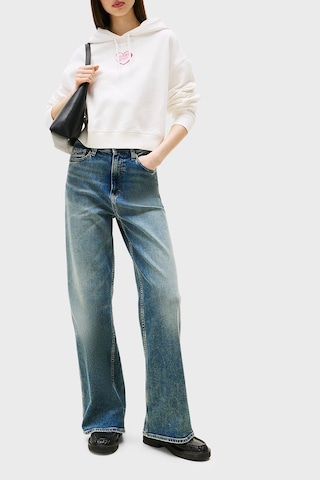 Tommy Jeans Bayan Sweat Dw0dw21408 Ybl Beyaz Beyaz