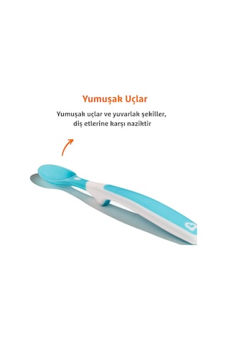 Munchkin Yumuşak, Renkli Bebek Kaşıkları, 3ay+, 6 Set Çok Renkli