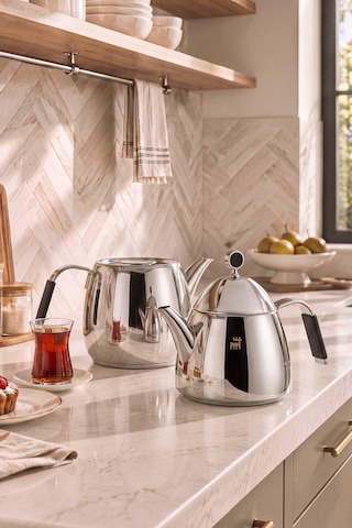 Karaca Powersteel 316+ Ezgi Midi Çaydanlık Takımı 1l & 2,2l Inox