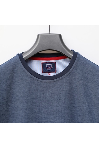 Dio Rise Erkek Uzun Kol İnce Sweatshirt - Czt-130 - Mavi - Marine Mavi - Marine