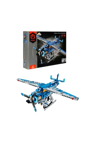 Deniz Uçağı Yapı Seti 323 Parça Mekanik Yapım Oyuncağı, Kanatlı Uçak Modeli, Stem Gelişim Seti