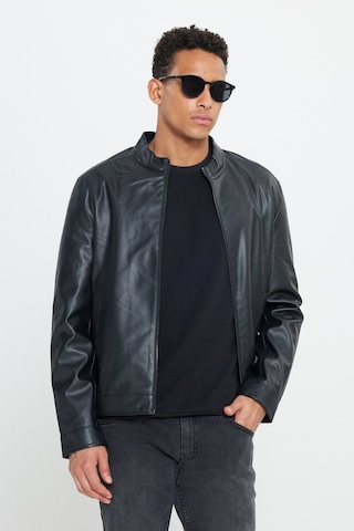 AC&Co / Altınyıldız Classics Erkek Standart Fit Normal Kesim Dik Yaka Mont - Siyah