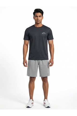 Orendahill Erkek Spor Şort Hızlı Kuruyan Esnek Regular Fit Trim Biyeli Activewear Gri