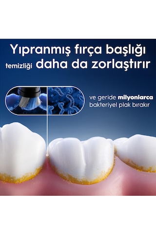 Oral-B İo Ultimate Clean Diş Fırçası Yedek Başlığı Siyah 4'lü