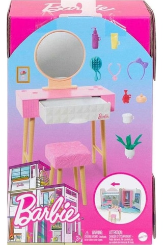 Barbie'nin Ev Dekorasyonu Oyun Setleri HJV32