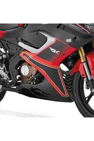 Rks Qj Motor Kırmızı Srk 125r Sağ Alt Sakal Üstü Tasarı