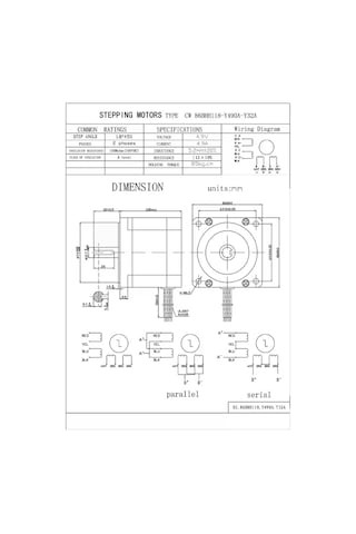 Changzhou 86bhh118-y490a-y32a ,85x85mm 8.5nm 7.2v/5a Step Motor