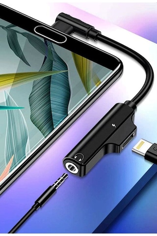 Sunline 192405 Apple Uyumlu iPhone Lightning Dual Kulaklık & Şa