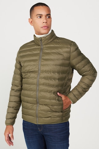 AC&Co / Altınyıldız Classics Erkek Hakı Standart Fit Normal Kesim Dik Yaka Mont Haki