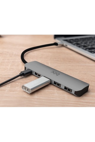 Bix BX07HB Type-C to Type-C 4 Portlu USB 3.0 Çoklayıcı Dönüştürücü Adaptör